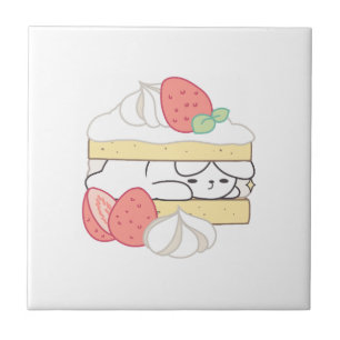 Zoete Snuggles: Buniberry Shortcake Delight Tegeltje