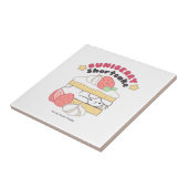 Zoete Snuggles: Buniberry Shortcake Delight Tegeltje (Zijkant)