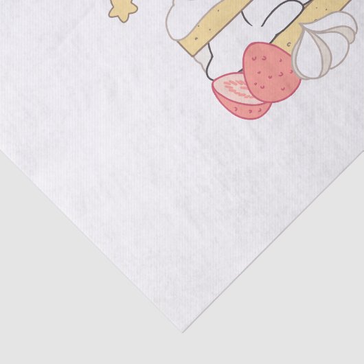 Zoete Snuggles: Buniberry Shortcake Delight Tissuepapier (Detail)