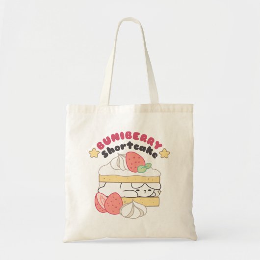 Zoete Snuggles: Buniberry Shortcake Delight Tote Bag (Voorkant)