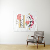 Zoete Snuggles: Buniberry Shortcake Delight Wandkleed (In Situ (horizontaal))