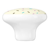 Zoete Sprinkles Keramische Knop (Vanilla Cream) (Zijkant)