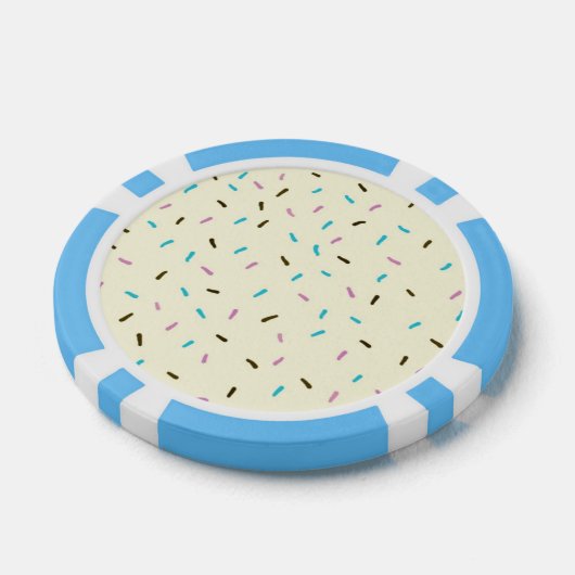 Zoete Sprinkles Poker Chips (Vanille Cream) (Enkel)