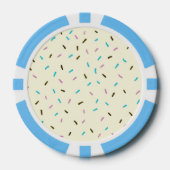 Zoete Sprinkles Poker Chips (Vanille Cream) (Voorkant)