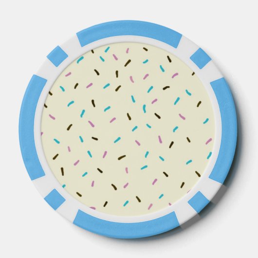 Zoete Sprinkles Poker Chips (Vanille Cream) (Achterkant)