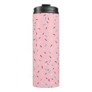 Zoete Sprinkles Thermische Tumbler (Aardbei Roze) Thermosbeker