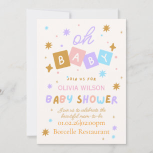 Zoete Starten Baby Shower Collectie Uitnodiging