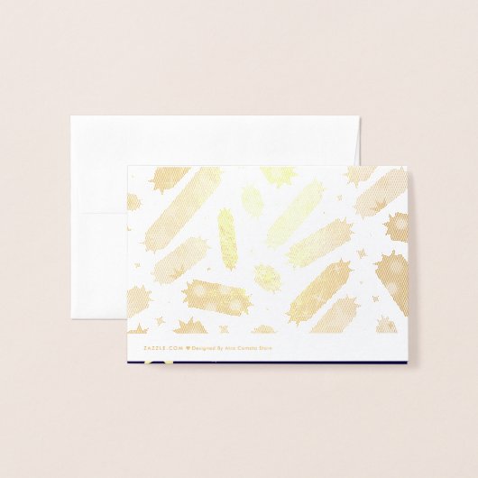 Zoete sterren. folie kaarten (Met envelop)