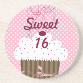 Zoete Stippen 16 Cupcake Onderzetters (Voorkant)