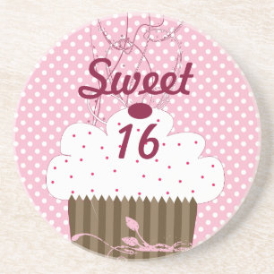 Zoete Stippen 16 Cupcake Onderzetters