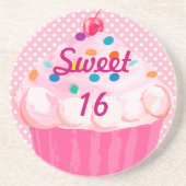 Zoete Stippen 16 Cupcake Onderzetters (Voorkant)