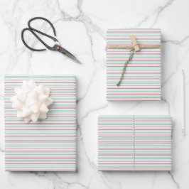 Zoete streep inpakpapier vel