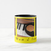 Zoete Stroopwafel Piano Mok — Cadeau voor Moeder (Midden)