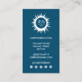 Zoete Sunshine Chique Elegante Lijn Tekening CUSTO Klantenkaartje (Achterkant)