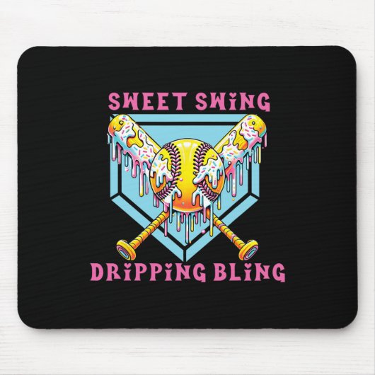 Zoete Swing Drip Bling Zachte Ijs Drip S Muismat (Voorkant)
