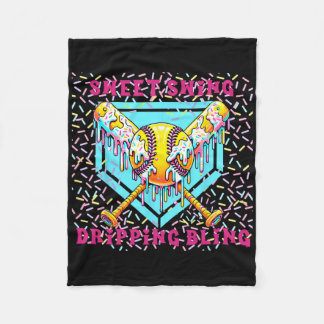 Zoete Swing Softll Thuisplaat Met Ijs Drip  Fleece Deken