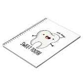 Zoete Tand Grappige Tandarts Woordgrap Notitieboek (Linkerzijde)