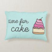 Zoete tand: Tijd voor taart Accent Kussen (Achterkant)