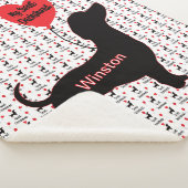 Zoete teckel: hartballon sherpa deken (3/4)