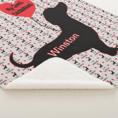 Zoete teckel: hartballon sherpa deken (3/4)