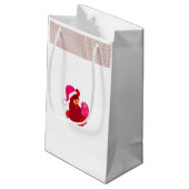 Zoete Teddy Bear met Cadeau Klein Cadeauzakje (Achterkant Gekanteld)