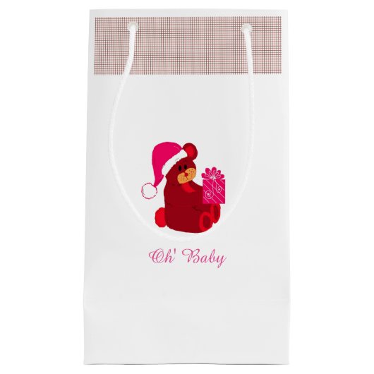 Zoete Teddy Bear met Cadeau Klein Cadeauzakje (Voorkant)