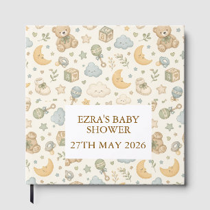 Zoete Teddy Beer Baby Shower Gastboek Geslacht N Gastenboek