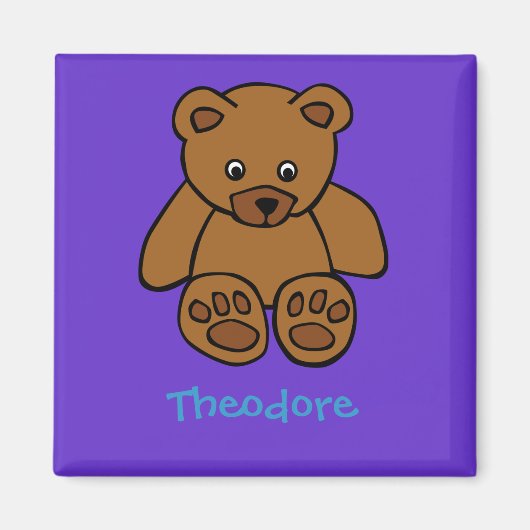 Zoete teddybear magneet (Voorkant)