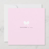 Zoete Teddybeer Baby Shower Bedankkaart (Achterkant)