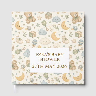 Zoete Teddybeer Baby Shower Gastboek   Geslacht N Gastenboek