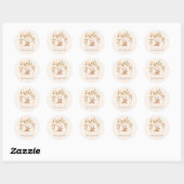 Zoete teddybeer babyshower ballonboog sticker (Vel)