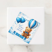 Zoete teddybeer babyshower 🧸 bedankjes labels (In situ)