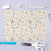 Zoete teddybeer babyshower inpakpapier | Gesl Tissuepapier (Craft)