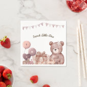 Zoete teddybeer babyshower servet (Insitu)