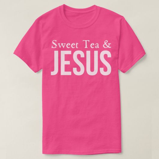 Zoete thee en Jezus T-shirt (Design voorkant)