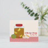 Zoete thee, groene tomaten en koekjes Briefkaart (Staand voorkant)