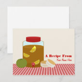 Zoete thee, groene tomaten en koekjes Briefkaart (Voorkant / Achterkant)