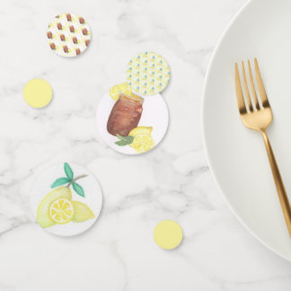 Zoete thee met citroenen confetti