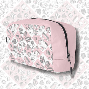 Zoete thee print gesneden naaizak toilettasje