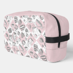 Zoete thee print gesneden naaizak toilettasje