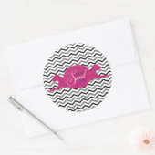 Zoete thuis zoete ronde sticker (Envelop)