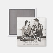 Zoete tijd foto - sla de datum op magneet (Voorkant / Achterkant)