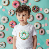 Zoete tijd pastel groene donut verjaardag kinder shirts