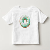 Zoete tijd pastel groene donut verjaardag kinder shirts (Voorkant)