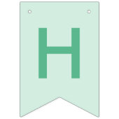 Zoete tijd pastel groene donut verjaardag vlaggetjes (Tweede vlag)