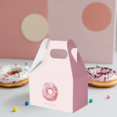 Zoete tijd pastel roze donut verjaardag bedankdoosjes