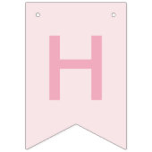 Zoete tijd pastel roze donut verjaardag vlaggetjes (Tweede vlag)