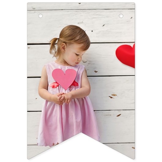 Zoete tijd pastel roze donut verjaardag vlaggetjes (Eerste vlag)