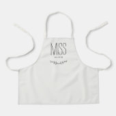 Zoete titel bewerkbare kleur aangepaste Kind Schor Schort (Voorkant)