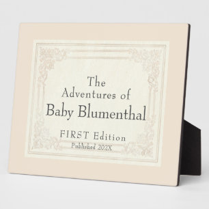 Zoete  titel Titel boek Aangepaste Baby Fotoplaat